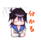 百合ちゃんのアホ毛スタンプ（個別スタンプ：5）