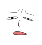 感情剥き出しの顔（個別スタンプ：2）
