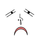 感情剥き出しの顔（個別スタンプ：23）