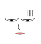 感情剥き出しの顔（個別スタンプ：26）