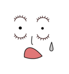 感情剥き出しの顔（個別スタンプ：31）