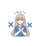 女子サポーターの日常（トリコロール）（個別スタンプ：6）