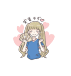 女子サポーターの日常（トリコロール）（個別スタンプ：8）