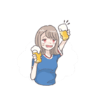 女子サポーターの日常（トリコロール）（個別スタンプ：10）