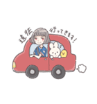 女子サポーターの日常（トリコロール）（個別スタンプ：16）