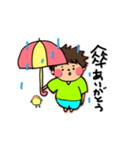 梅雨でも可視性のあるほっぺた信号機（個別スタンプ：7）