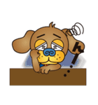 愛犬Jの一生懸命スタンプ（個別スタンプ：17）