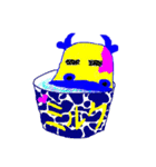 牛ちゃんの青春の落書き（個別スタンプ：1）