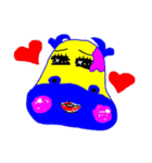 牛ちゃんの青春の落書き（個別スタンプ：4）