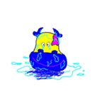 牛ちゃんの青春の落書き（個別スタンプ：22）