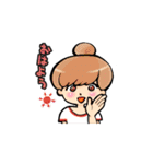 女の子たちの一言スタンプ（個別スタンプ：1）