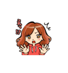 女の子たちの一言スタンプ（個別スタンプ：9）