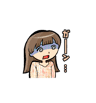 女の子たちの一言スタンプ（個別スタンプ：11）