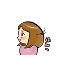 女の子たちの一言スタンプ（個別スタンプ：14）