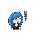 女の子たちの一言スタンプ（個別スタンプ：18）