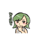 女の子たちの一言スタンプ（個別スタンプ：19）