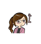 女の子たちの一言スタンプ（個別スタンプ：21）