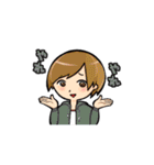 女の子たちの一言スタンプ（個別スタンプ：23）
