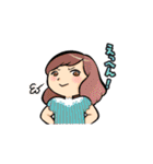 女の子たちの一言スタンプ（個別スタンプ：24）