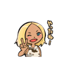 女の子たちの一言スタンプ（個別スタンプ：25）