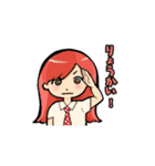 女の子たちの一言スタンプ（個別スタンプ：27）