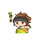 女の子たちの一言スタンプ（個別スタンプ：34）