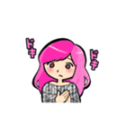 女の子たちの一言スタンプ（個別スタンプ：36）