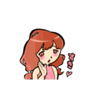 女の子たちの一言スタンプ（個別スタンプ：38）