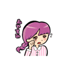 女の子たちの一言スタンプ（個別スタンプ：40）