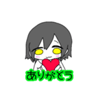 白パーカー女子（個別スタンプ：8）
