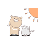 ねこ＆くまスタンプ（個別スタンプ：25）