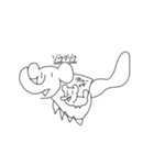 まお、ももか、子どもの落書き（個別スタンプ：3）