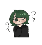 茎わかめ色の女の子（個別スタンプ：5）
