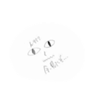 手書きイラストスタンプです！（個別スタンプ：1）