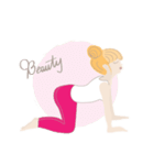癒し系 ヨガ 女子 スタンプ ヨガジョ（個別スタンプ：13）