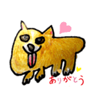 色えんぴつ犬（個別スタンプ：7）