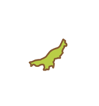 【問題】都道府県白地図（東日本）（個別スタンプ：15）