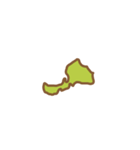 【問題】都道府県白地図（東日本）（個別スタンプ：18）