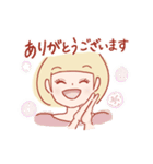 金髪女子（個別スタンプ：9）