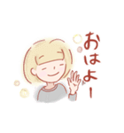 金髪女子（個別スタンプ：35）