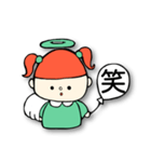 つばさが風船のエンジェル（個別スタンプ：1）