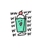 クリームソーダのきもち（個別スタンプ：4）