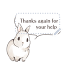 ♥ウサギのメッセージスタンプ♥（個別スタンプ：9）