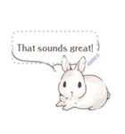 ♥ウサギのメッセージスタンプ♥（個別スタンプ：10）