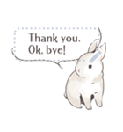 ♥ウサギのメッセージスタンプ♥（個別スタンプ：11）