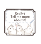♥ウサギのメッセージスタンプ♥（個別スタンプ：21）