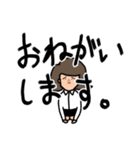 使いやすい！しゃくれのしゃく子としゃく男（個別スタンプ：9）