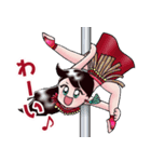 ポールアクロバットダンサー めりこ（個別スタンプ：7）
