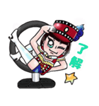 ポールアクロバットダンサー めりこ（個別スタンプ：9）