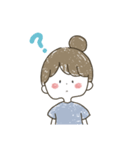 おだんごの女の子スタンプ（個別スタンプ：5）